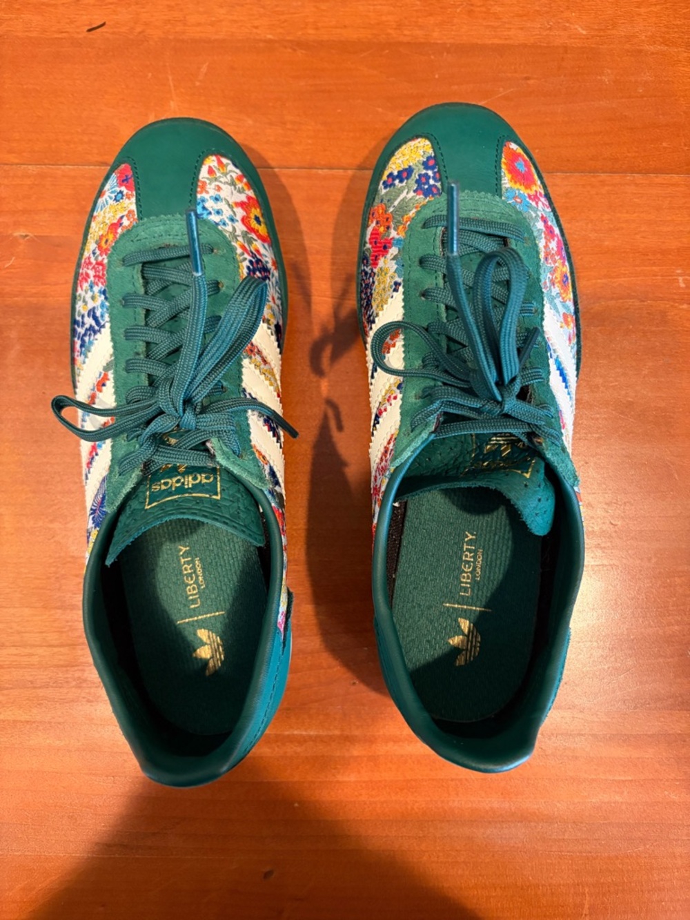 adidas x liberty green floral Embroidered Sneakers - Picture 4 of 5